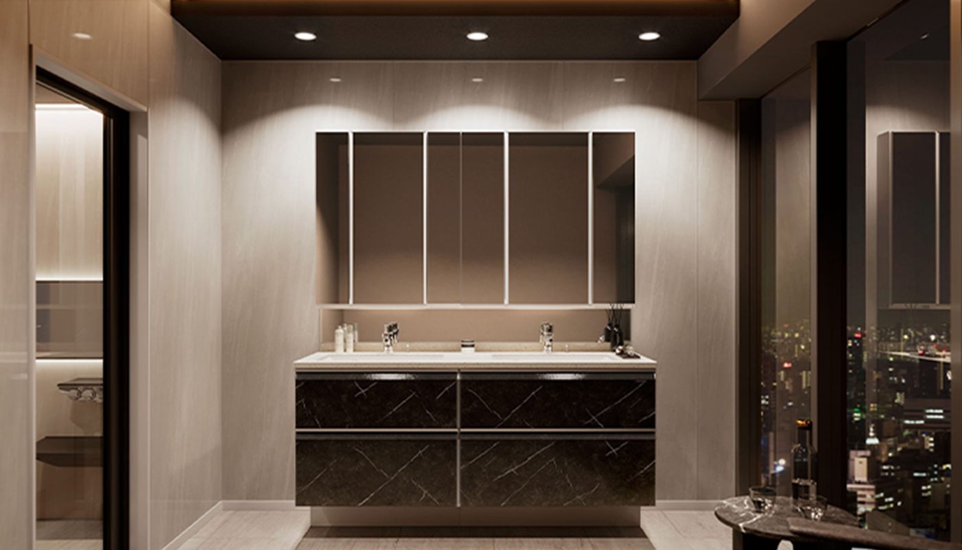 Enamel is the ideal material for washstands
