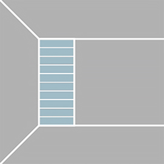 Horizontal pattern (vertical installation)