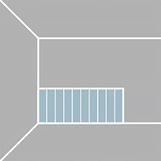 Vertical pattern (horizontal installation)