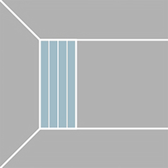 Vertical pattern (vertical installation)