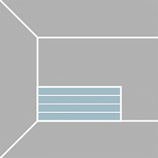 Horizontal pattern (horizontal installation)