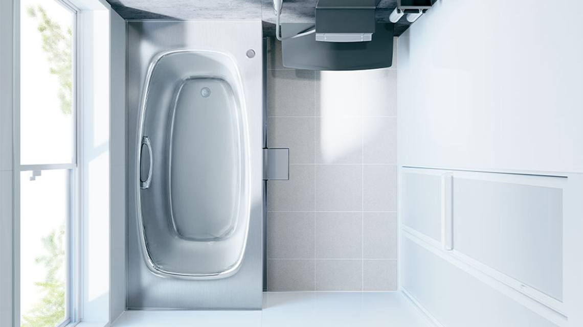Stainless steel bathtub