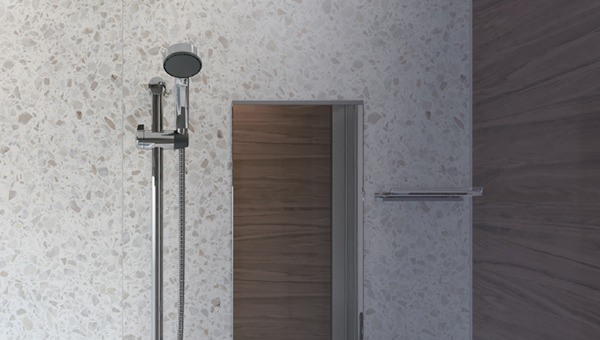 Enamel bathroom panels that let you remove dirt without detergent