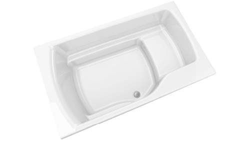 Wide bathtub (with bench)
