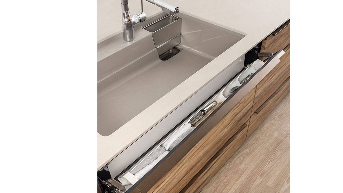 Exclusively for Lemure. Convenient storage included as a standard feature