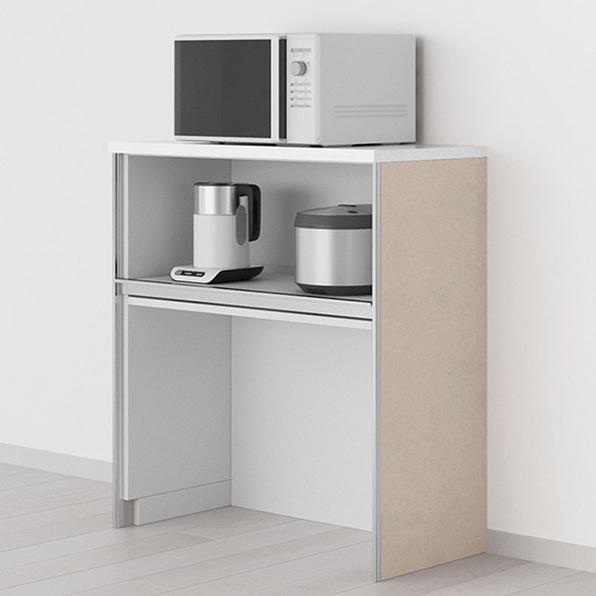 Open cabinet