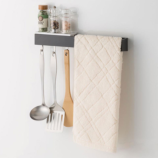 Small-item holder S + hook + towel hanger