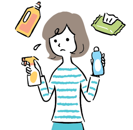 You’ve got more bottles of detergent and disinfectant but don’t have the space to store them.