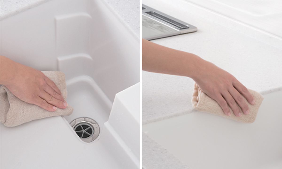 Easy-to-clean integrated design prevents dirt from getting into seams