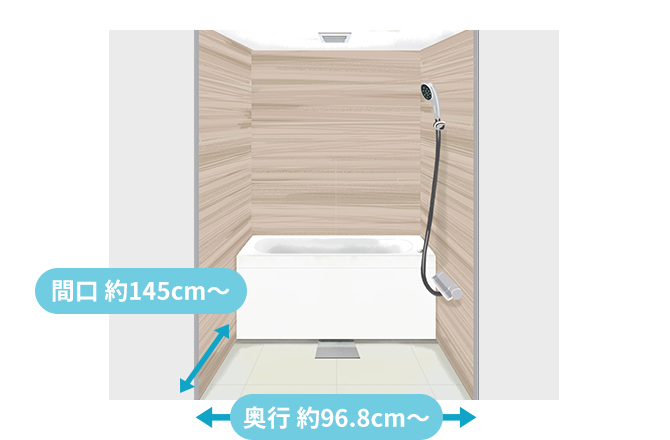 業界最小クラスのサイズ対応