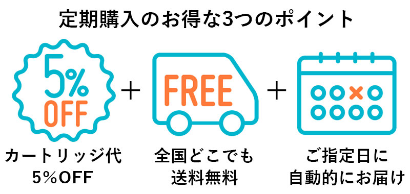 定期購入のお得な3つのポイント